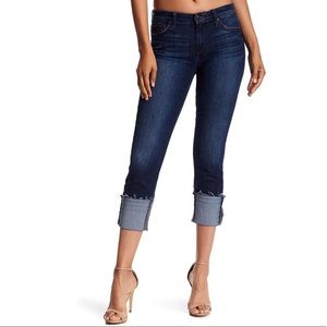Joe’s Jeans Eda cropped raw cuff jeans
